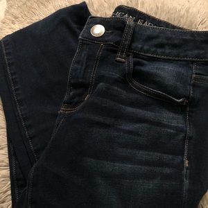 dark rinse american eagle jeggings size 2 x-long